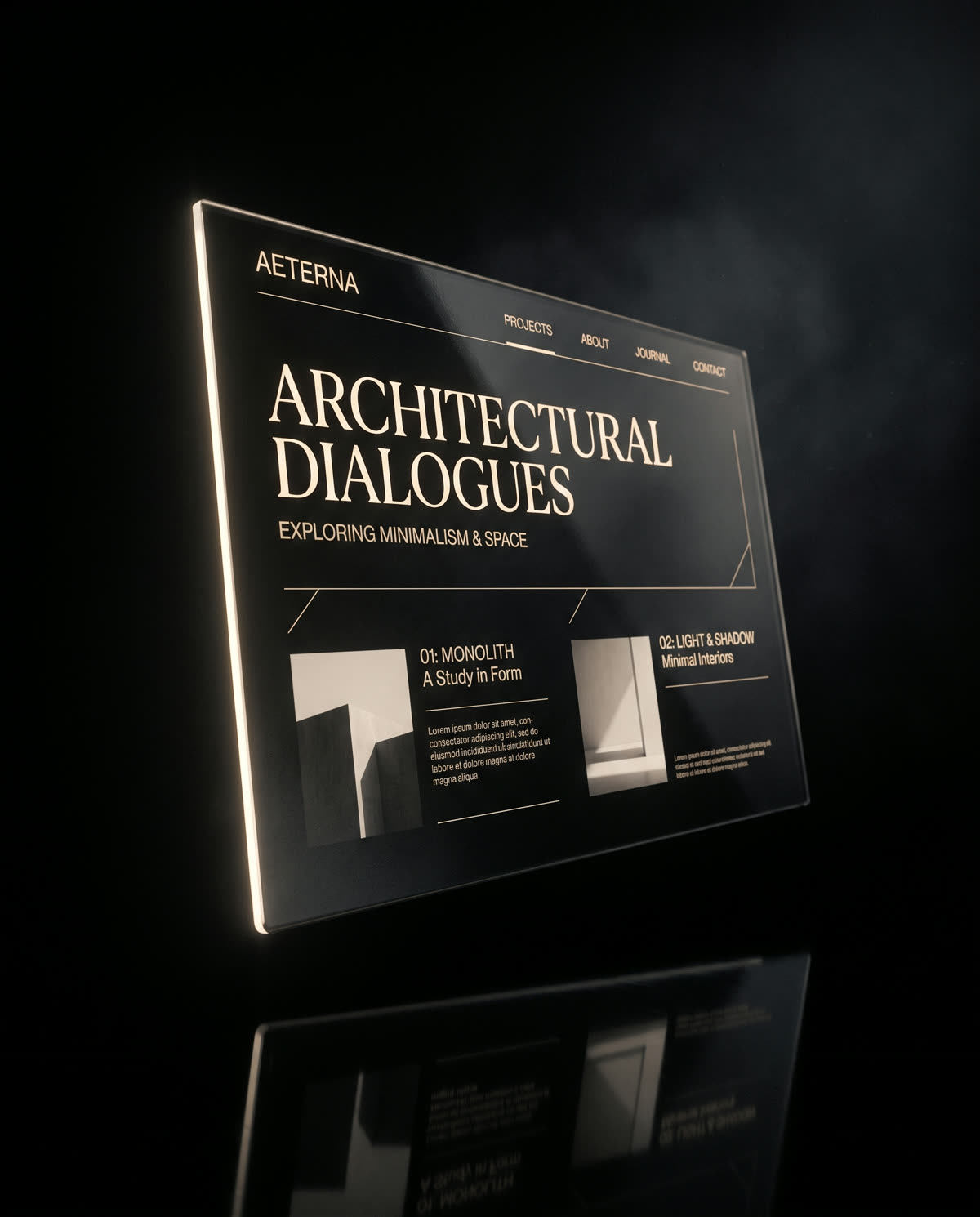 Interfaccia web minimale